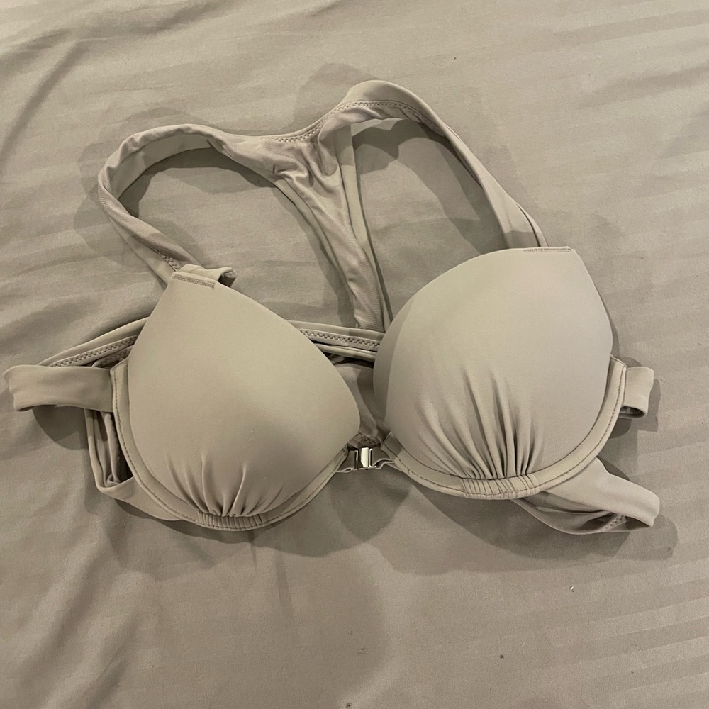Aerie Grey Push Up Bikini Top
